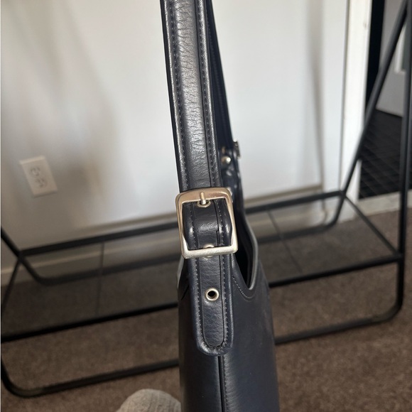 Coach Dark Blue Leather Bag - Picture 6 of 9